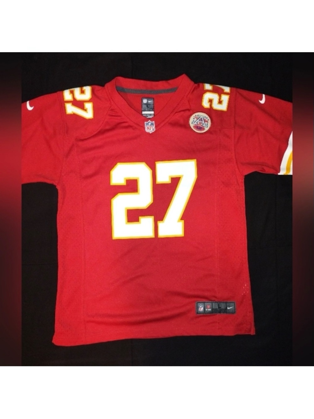 Kansas City Chiefs Red Nike ON FIELD Home NFL Football Jersey Youth Large